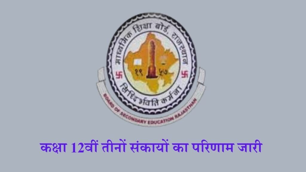 Rajasthan Board 12th Result 2025 Live